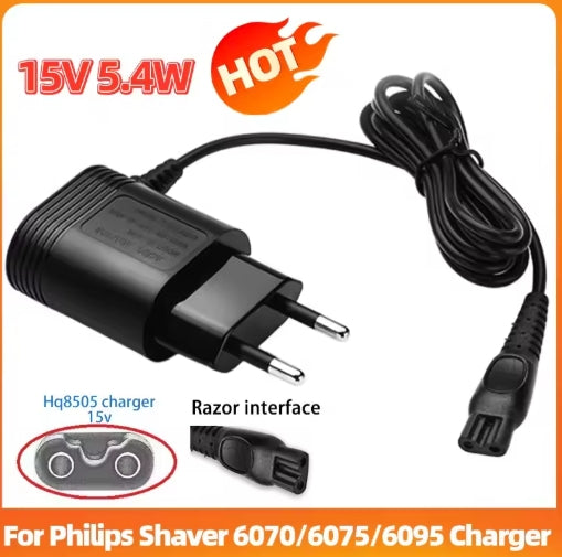 Adapter Charger for PHILIPS Shaver Series Shaving Machine 15V Charging Cable EU Plug