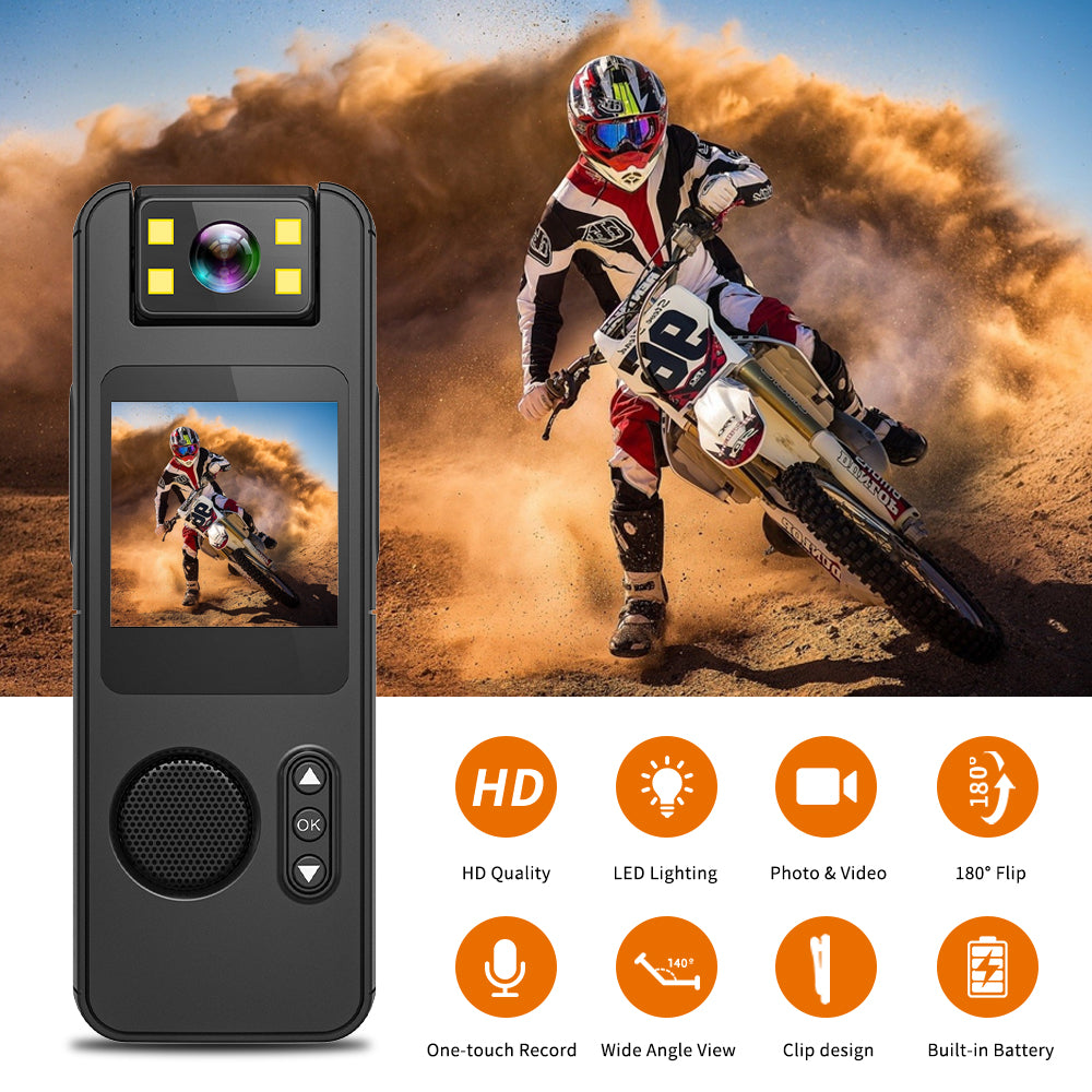 1080P HD Wifi Mini Camera Handheld Back Clip Law Enforcement IR Night Vision Smart Portable Camera Car Recorder
