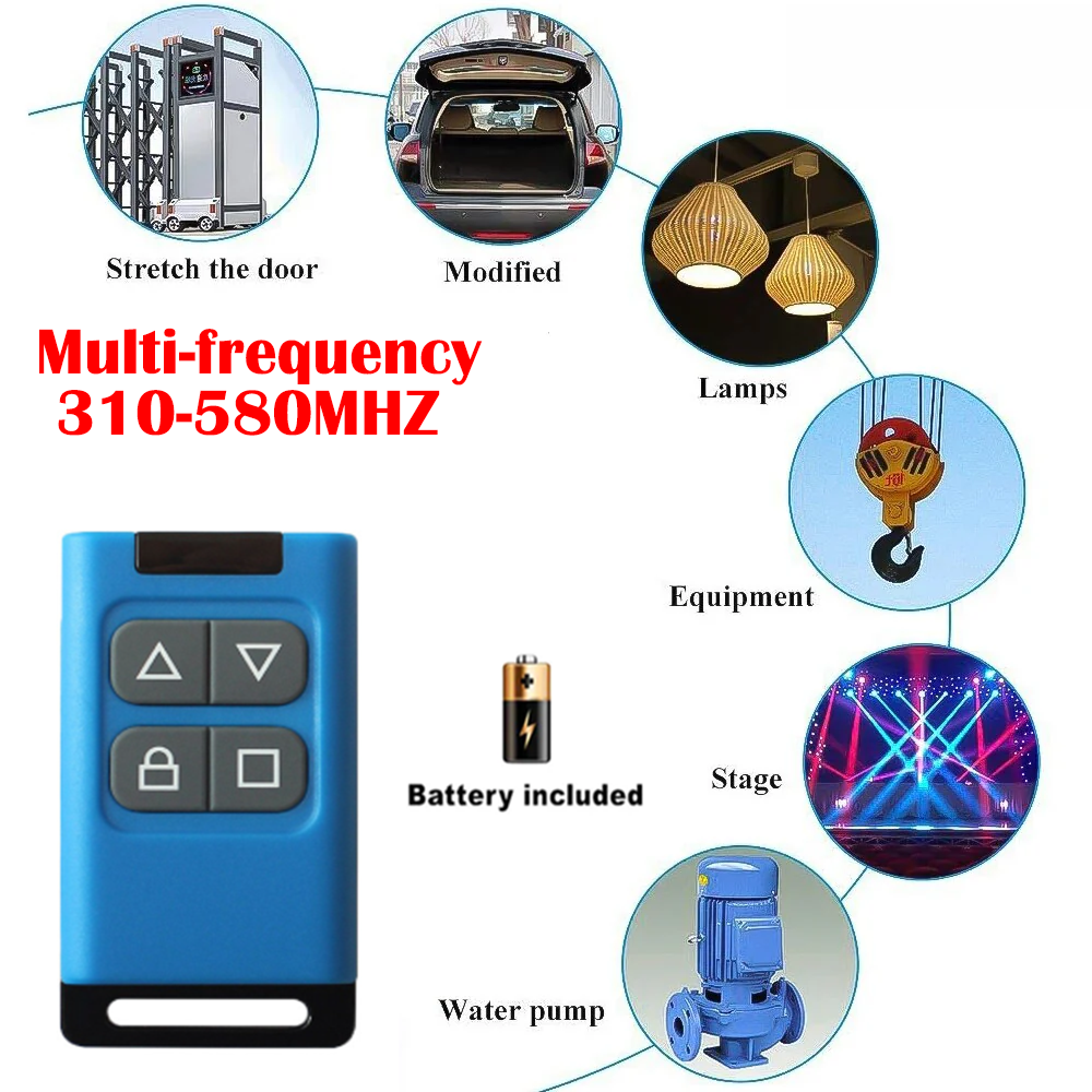 4-in-1 Multi-frequency 310-580MHZ Copy Full-frequency Wireless Remote ...