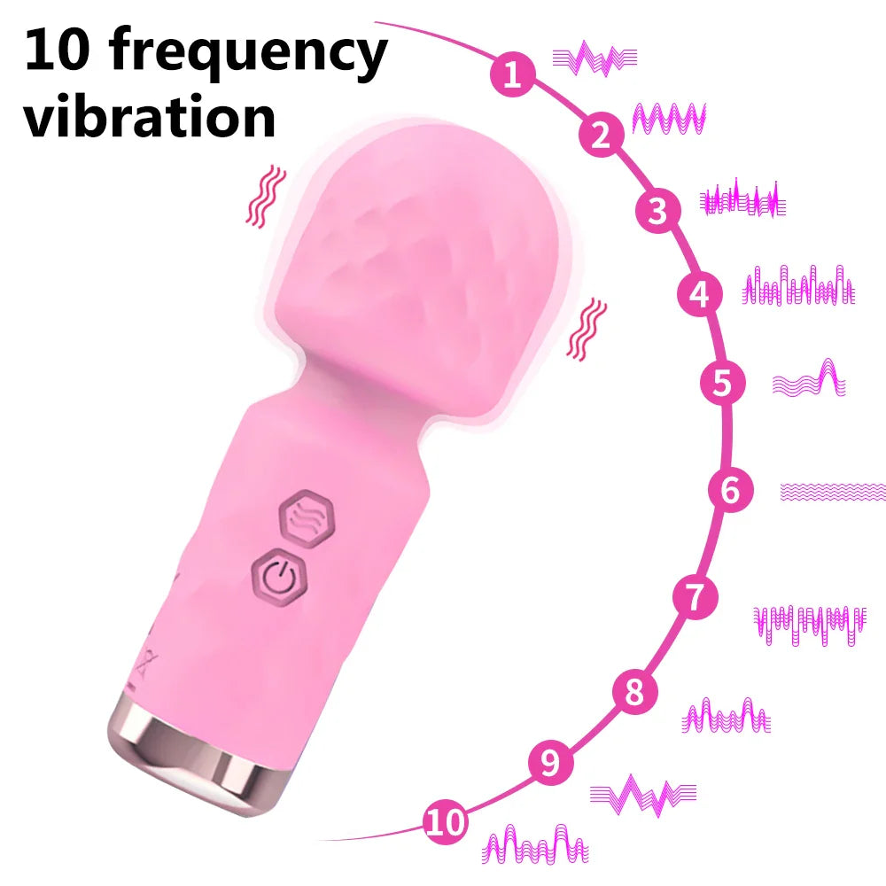 Mini Powerful AV Vibrators For Women Magic Wand Vibrator Female Clitoris Stimulator Massager Dildo Sex Toys Goods For Adults 18+