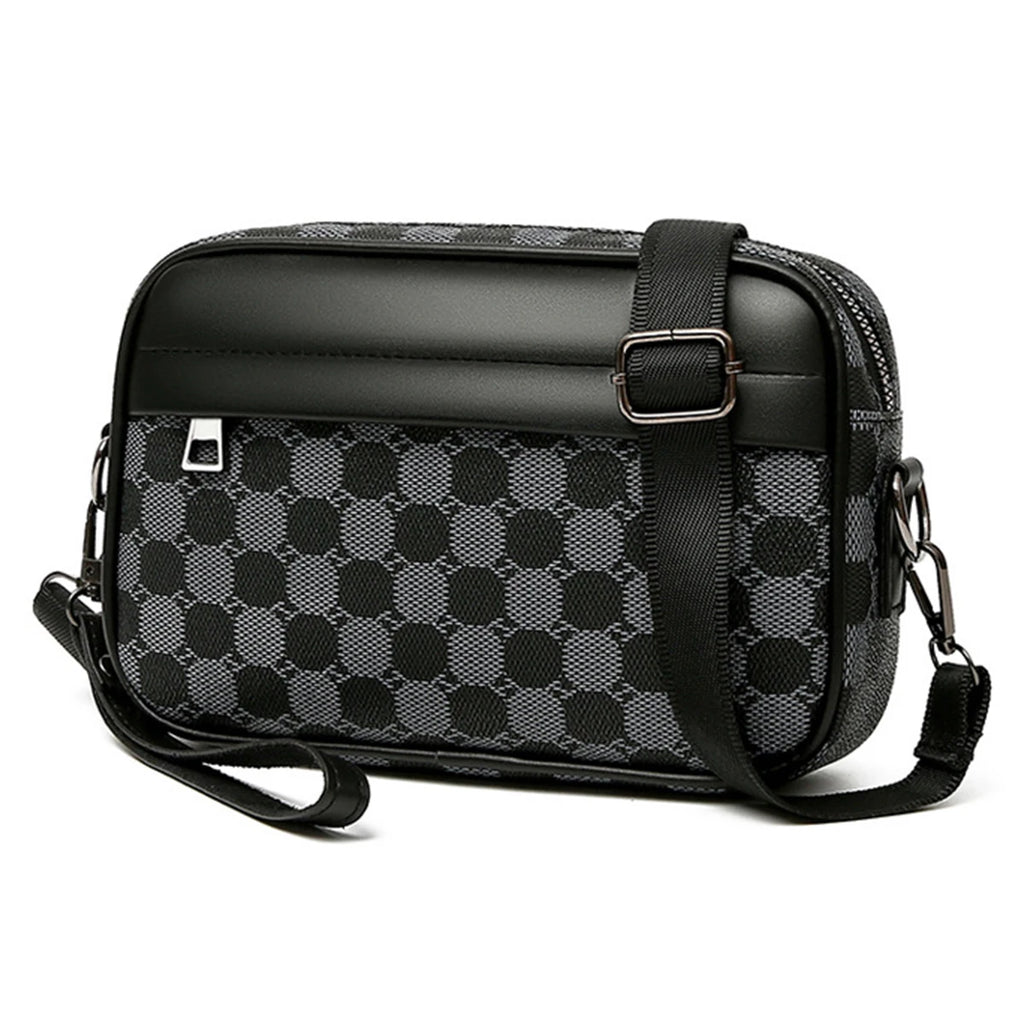 Top-quality Leather Men Waist Packs Business Crossbody Bags for Male Fashion Travel Storage Phone Shoulder Bags Clutch Bag