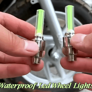 2PCS Tire Light  for Bike Car Motorcycle Accessories LED Wheel Lights Valve Lamp Valve Core Light Blue