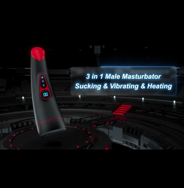 Automatic Male Masturbator Sucking Heating Vagina Masturbation Blowjob Sex Toys for Men LCD Display Mastubator Cup