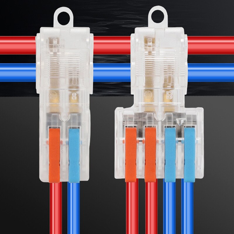 Snapped Crimp Connection 5PCS CH No-break Wire Clips T-type Electrical Wire Connectors Snap Spl ...
