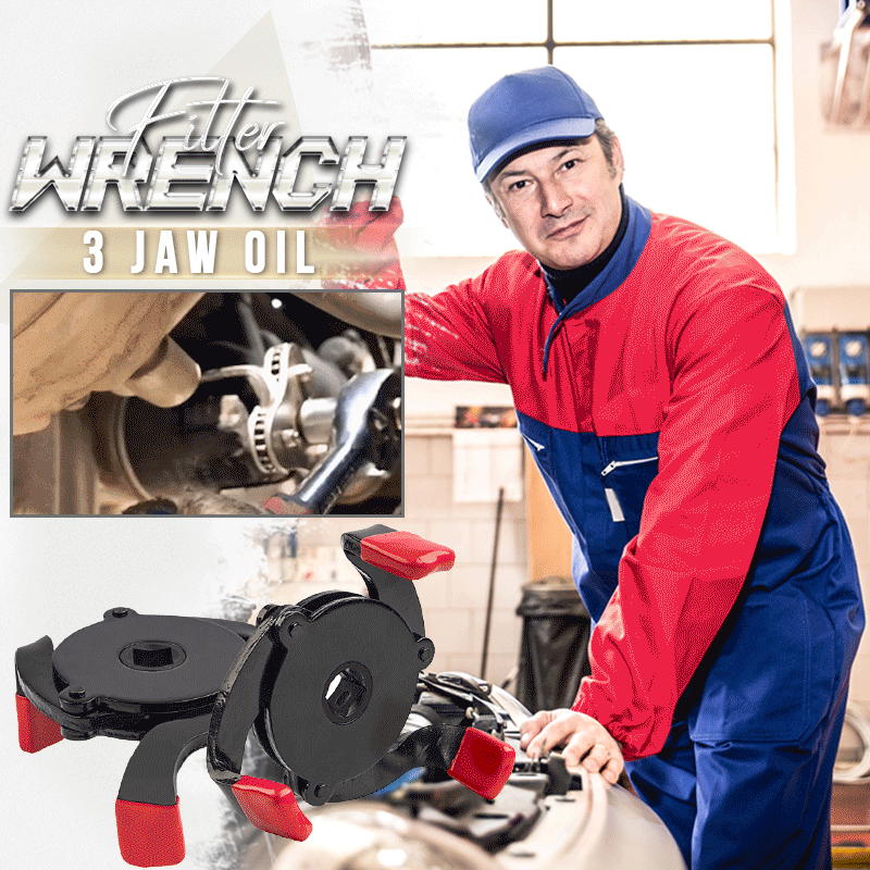 3-jaw oil filter wrench