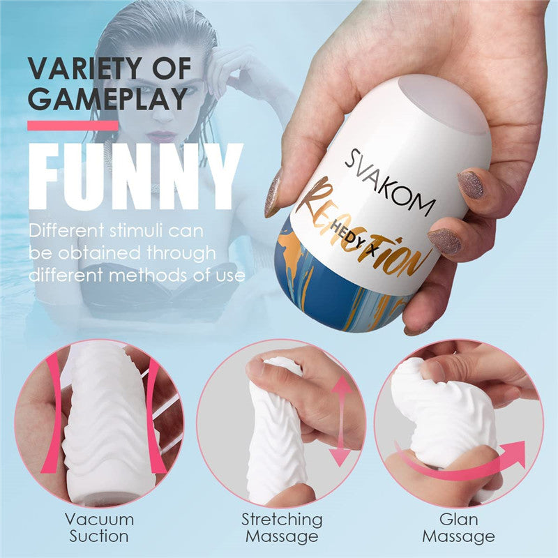 Double-sided Portable Men Pleasure Masterburbator Egg
