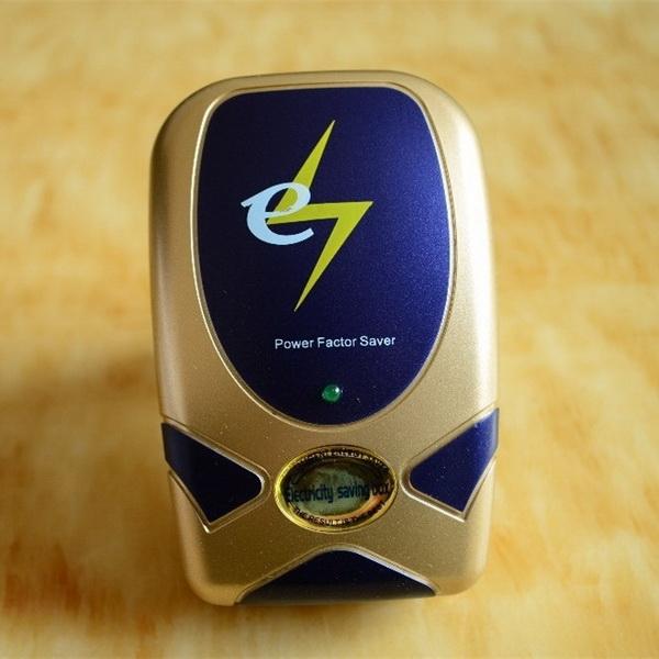 28KW SD001 Power Saver Electricity Energy Saving Box EU Plug Golden & Blue