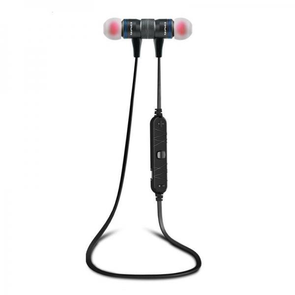 Awei A920BL Wireless Bluetooth 4.0 Sport Stereo Earphone with Connection Noise Reduction Mic for iPhone Samsung Gray