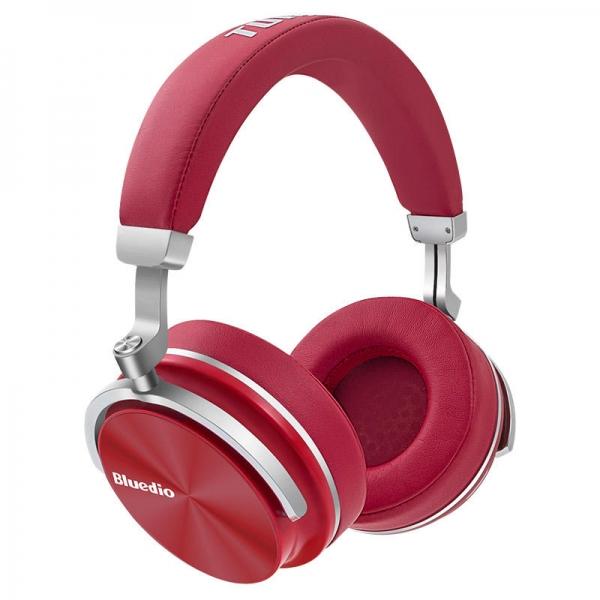 Bluedio T4 Active Noise Cancelling Wireless Headphones Bluetooth Headset Red