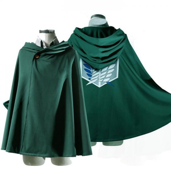 Attack on Titan Anime Shingeki no Kyojin Cloak Cape Cosplay Size 160cm