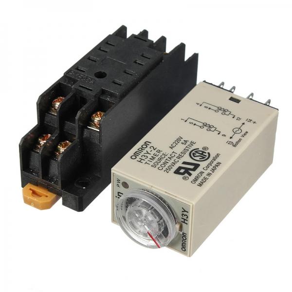 DC 12V Power On Time Delay Relay Solid State Timer DPDT Socket - 60s D ...