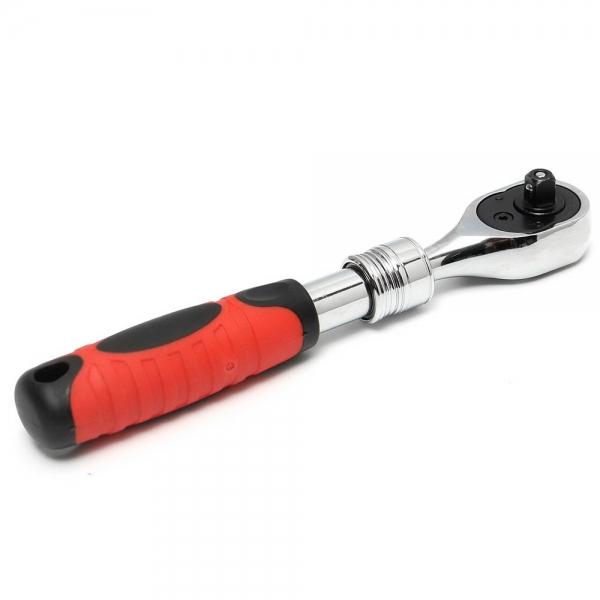 1/4 inch 72 Teeth Extending Socket Wrench Ratchet Wrench Handle Tool