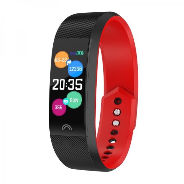 F6 Waterproof Multi-sport Mode Tracker Heart Rate Blood Pressure Sleep Monitor Strap Replaceable Bluetooth Smart Bracelet - Black