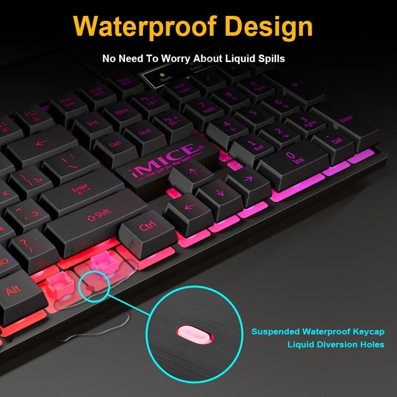Gaming Keyboard and Mouse Wired Keyboard with Backlight Gamer Kit 5500 ...