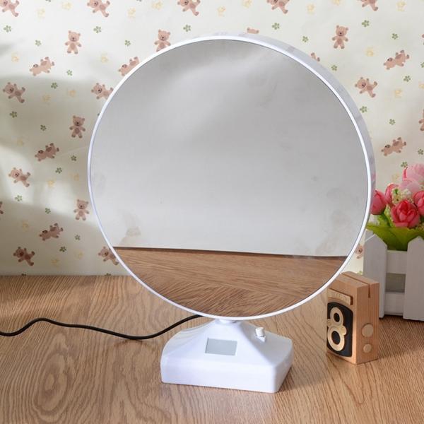 Luminous Glowing Mirror Magical Photo Frame DC 5V Multifunction White Room Desktop Mirror Night Light with USB Charging Cable