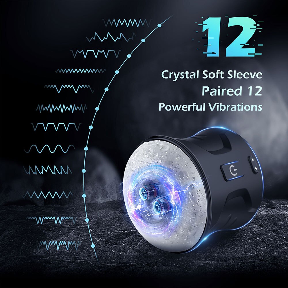 Men Sensitive Endurance Delay Training Tools Automatic Masturbation Cup