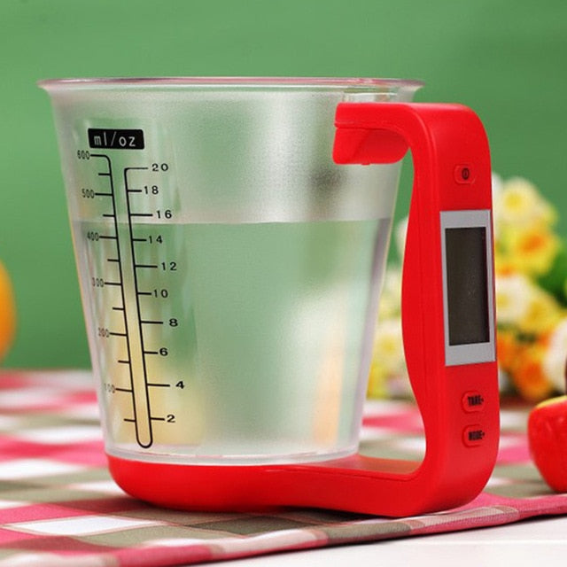 Kitchen Scales with LCD Display Digital Beaker Electronic Tool Hostwei ...
