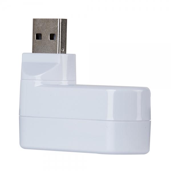 Mini 3 Port USB 2.0 Rotate HUB Adapter Splitter for PC Desktop Laptop ...