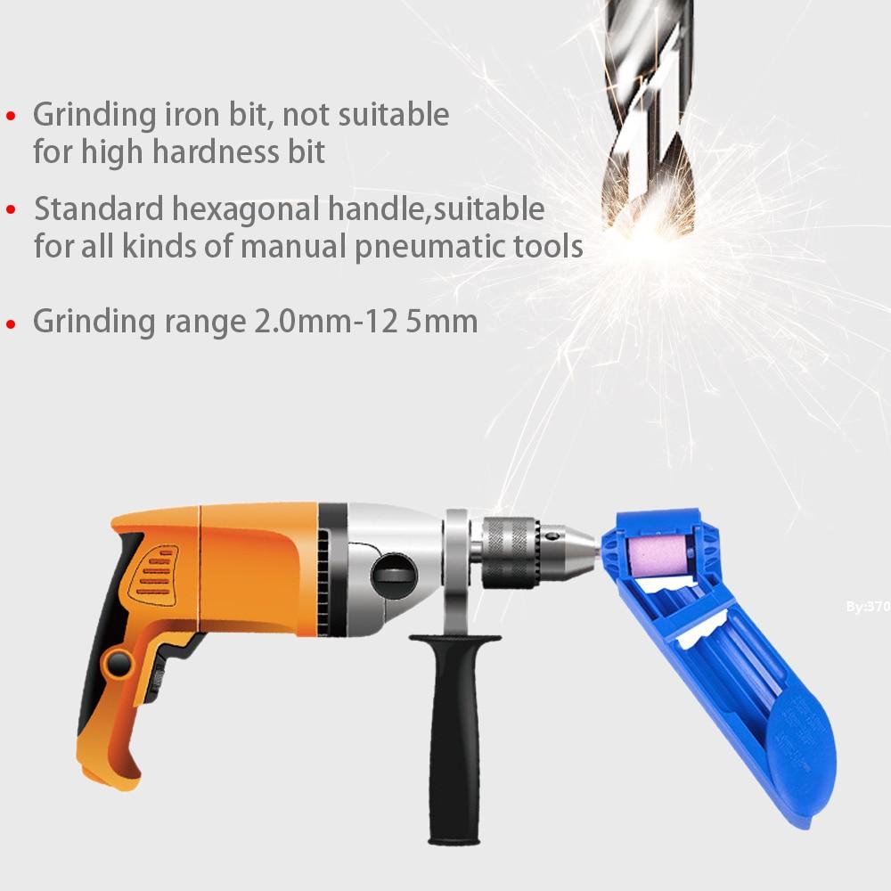 Portable Drill Bit Sharpener Corundum Grinding Wheel Tool Corundum Re ...