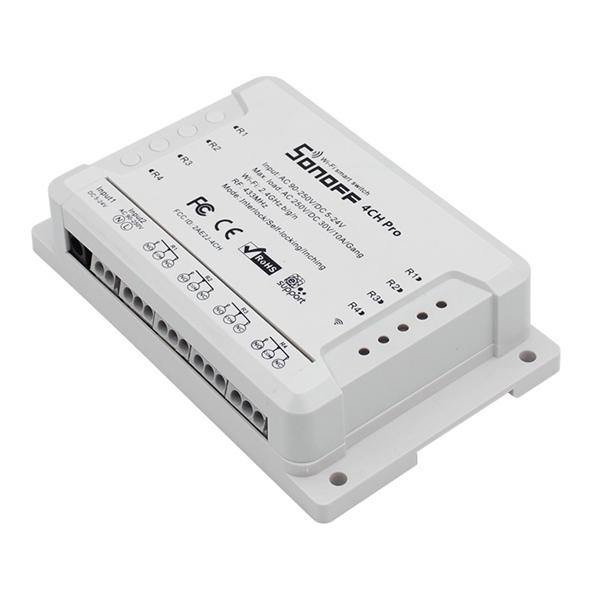 SONOFF 4CH Pro R2 WIFI Wireless Switch Rail Mounting Automation Module ...