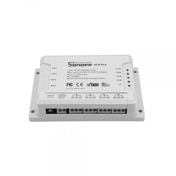 SONOFF 4CH Pro R2 WIFI Wireless Switch Rail Mounting Automation Module ...