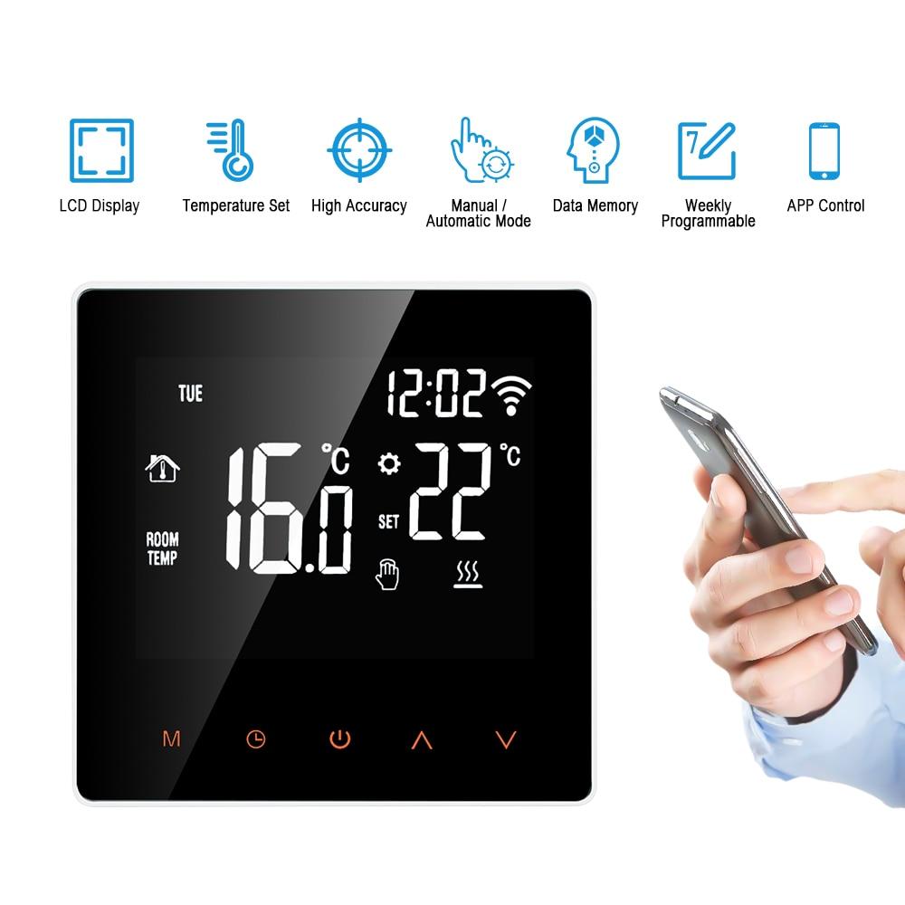 Wi-Fi Smart Digital Temperature Controller Thermostat APP Control Tou ...