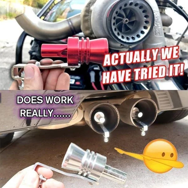 1 PAIRS Car Turbine Whistle Car and motorcycle modified sound wave bionic device turbo exhaust pipe sounder