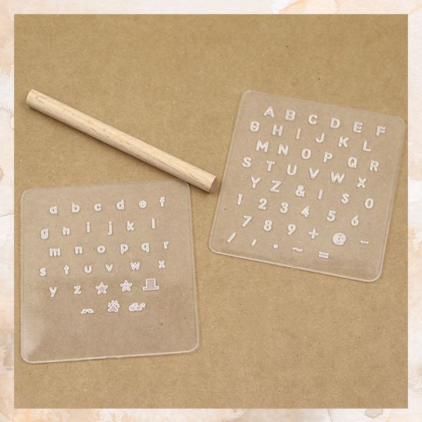 Leathercraft Lettering Leather Alphabet leather DIY Lettering Set – dinoinbox